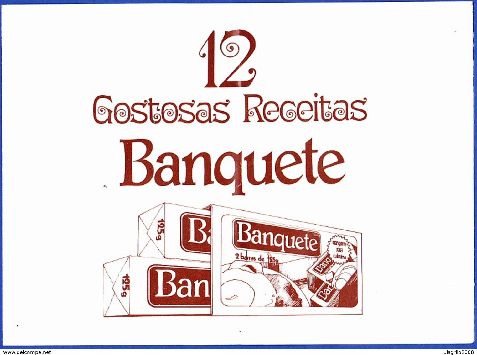 Portugal, 1972 - Culinary Margarine BANQUETE / Receitas Banquete - Advertising