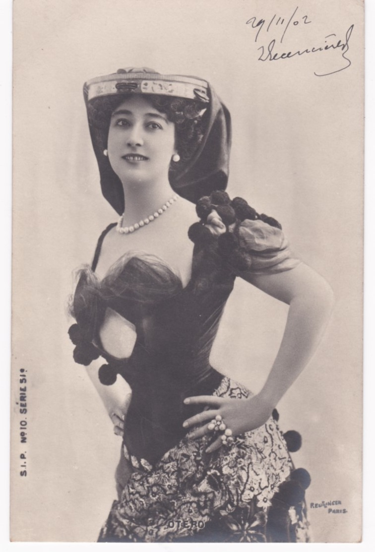 Photo Reutlinger Paris - A Identifier - Dos Simple 1902 - Artistes