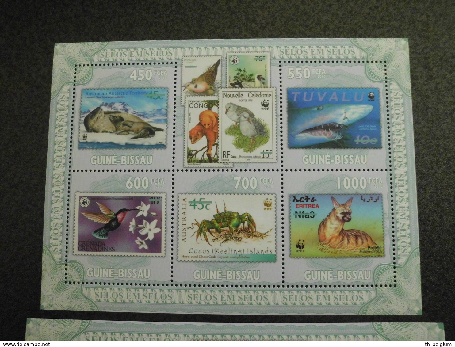 Guinea Bissau Guiné-Bissau 2010 - Stamps On Stamps - 2 Sheets - Neufs