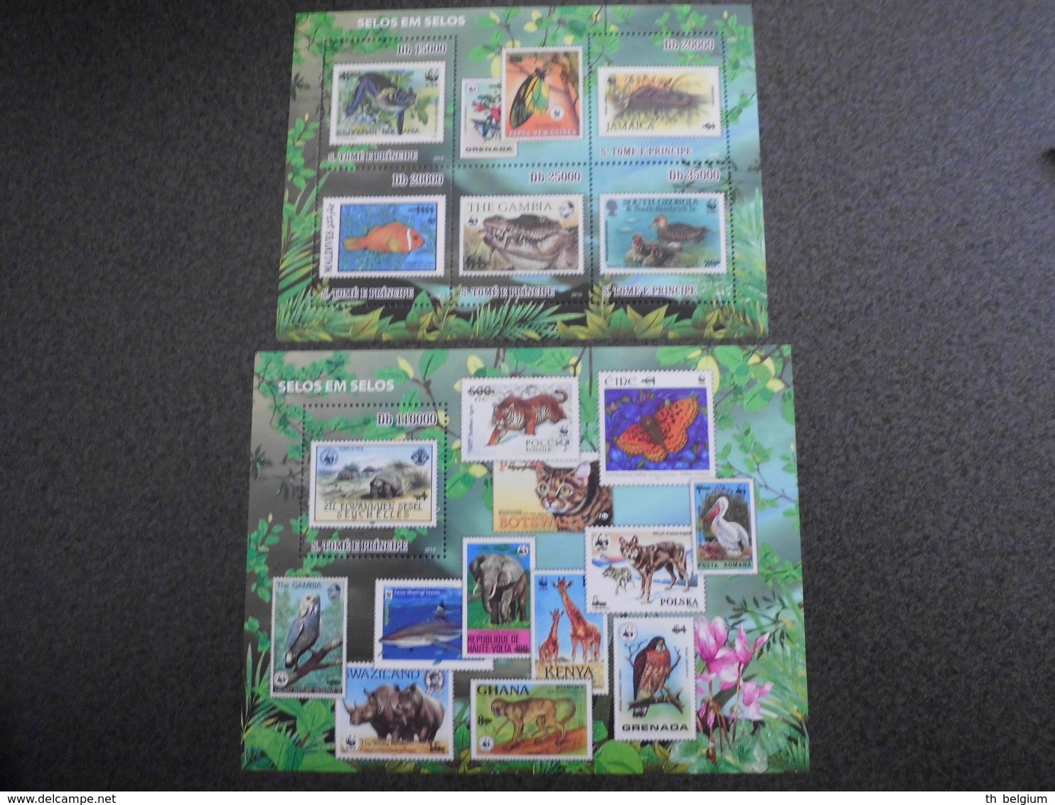 Sao Tomé E Principe 2010 - Stamps On Stamps - 2 Sheets - Neufs