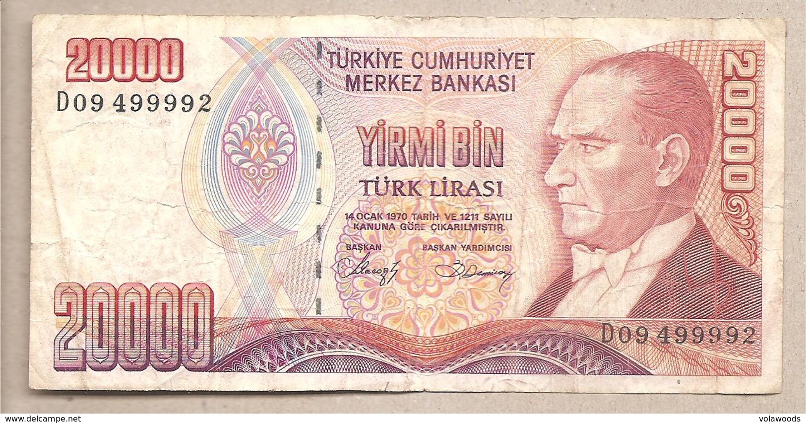 Turchia - Banconota Circolata Da 20.000 Lire P-201a - 1988 - Turquie