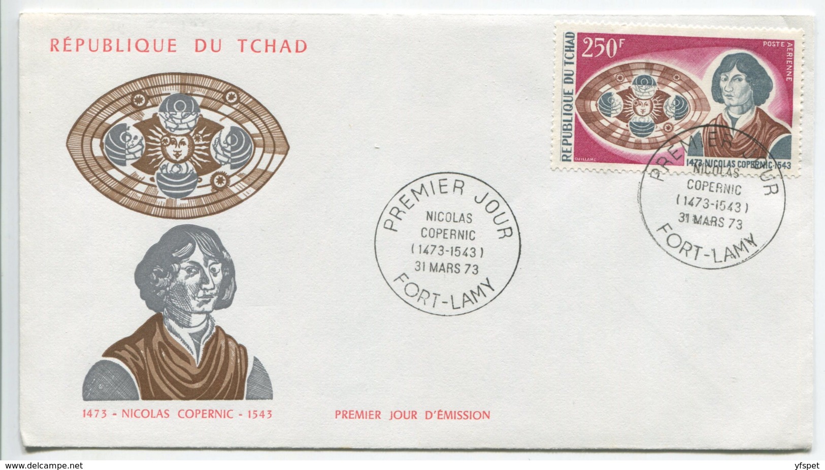 N. Copernic, Tchad, 1973 - Afrika