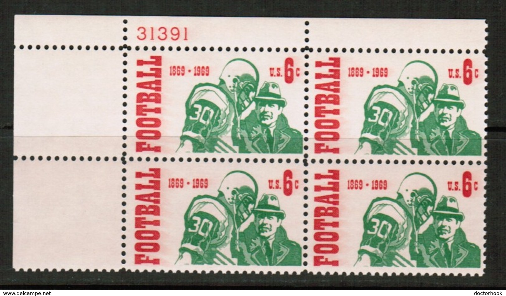 U.S.A.  Scott # 1382** VF MINT NH PLATE BLOCK Of 4  (LG-1126) - Plattennummern