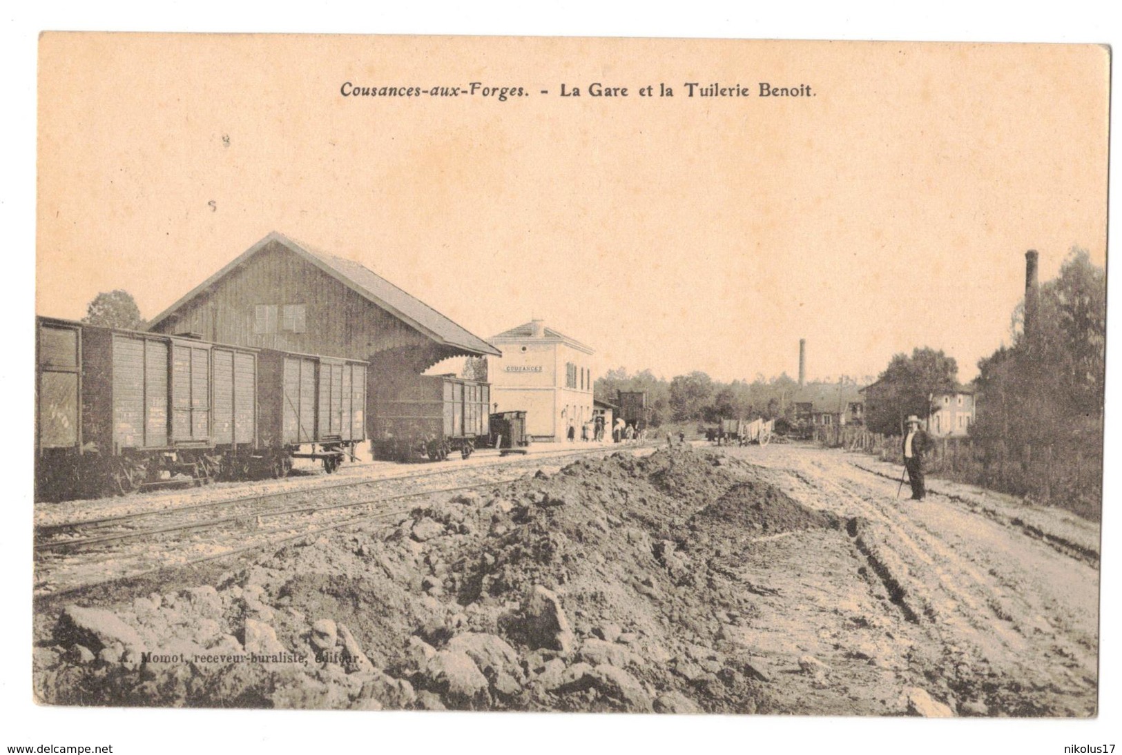 Cousances-aux-Forges- La Gare Et La Tuilerie Benoît .-A.Momot - Autres & Non Classés