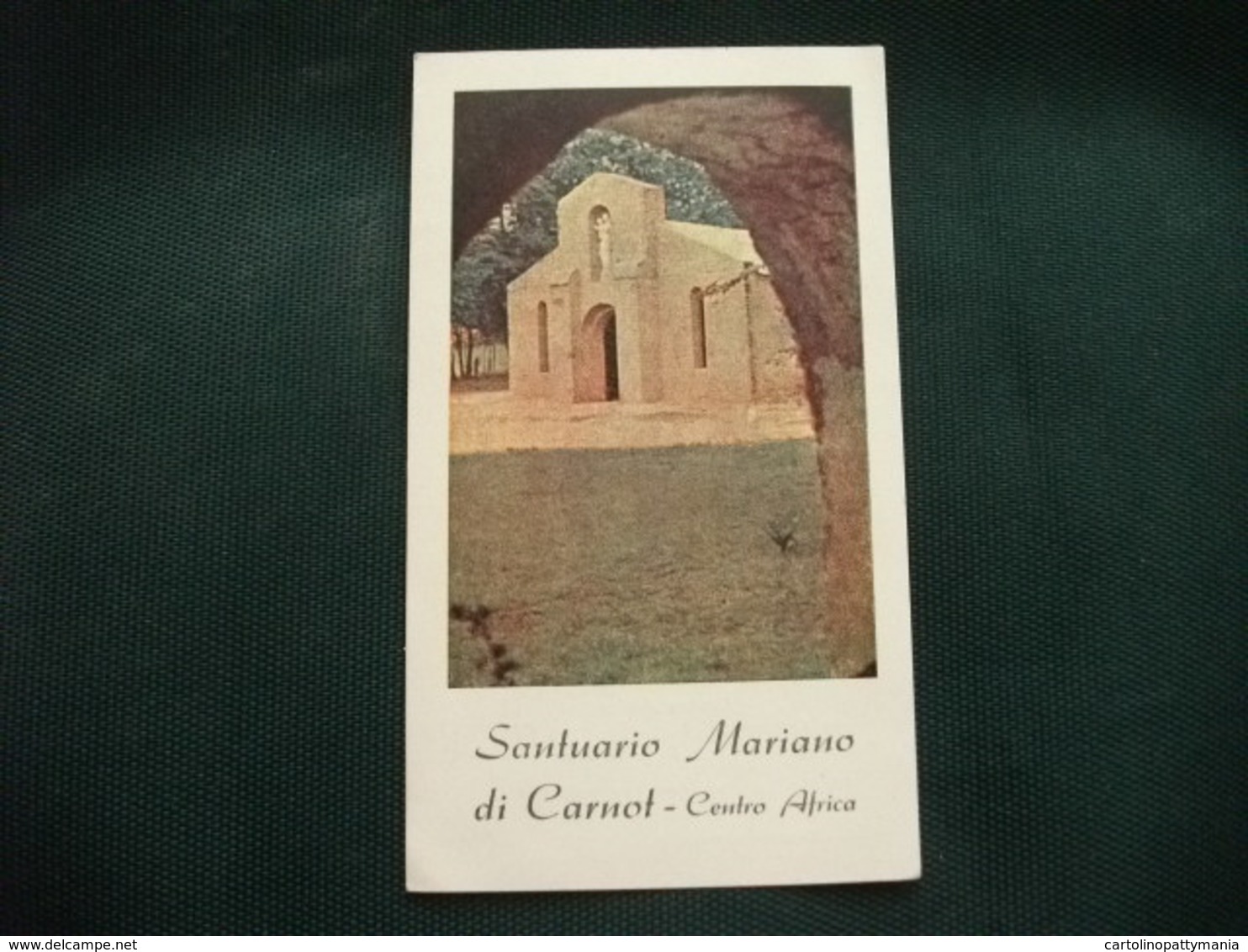 SANTINO HOLY PICTURE IMAGE SAINTE  SANTUARIO MARIANO DI CARNOT CENTRO AFRICA - Religione & Esoterismo