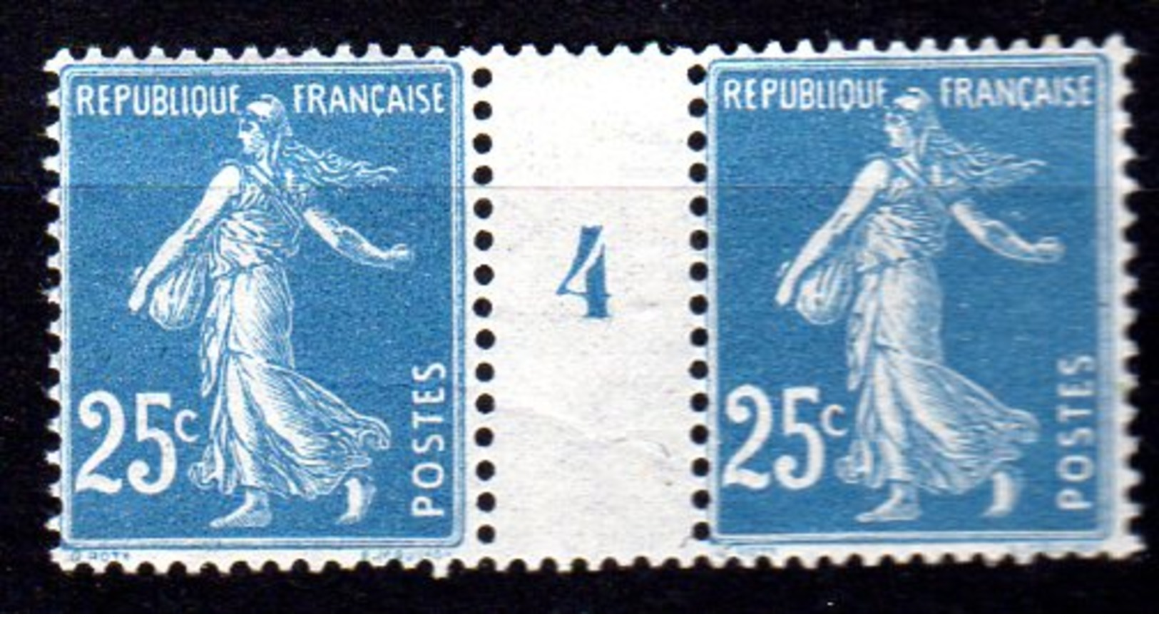 Semeuse 25 C. Bleu Millésime 4 ** - Millésime