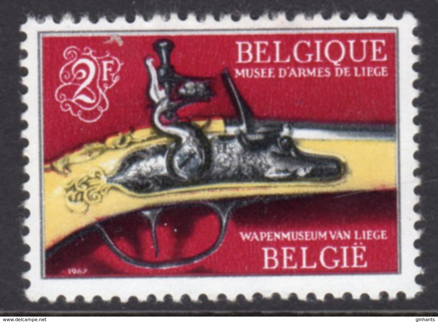 BELGIUM - 1967 ARMS MUSEUM STAMP FINE MNH ** SG 2006 - Unused Stamps