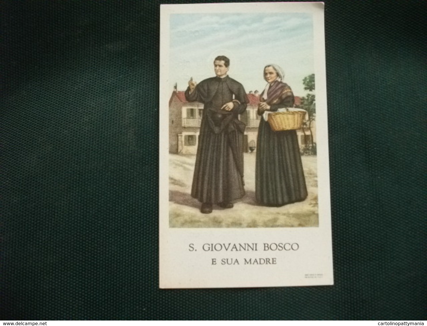 SANTINO HOLY PICTURE IMAGE SAINTE  SAN GIOVANNI BOSCO E SUA MADRE - Religion & Esotericism