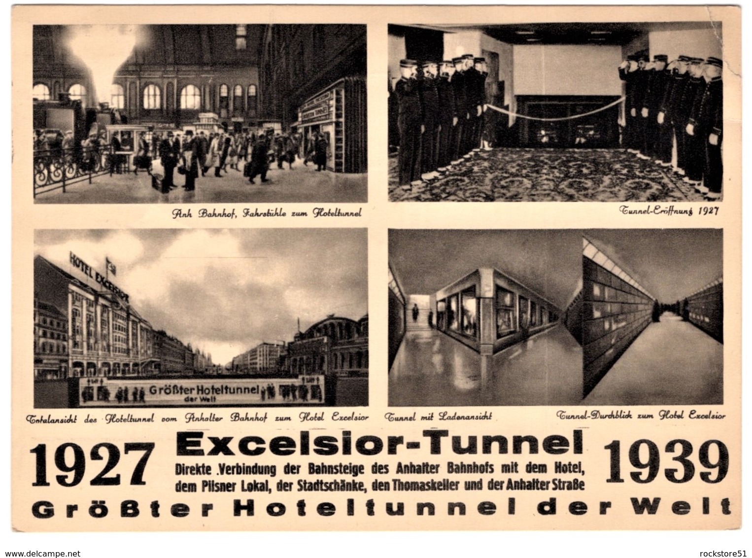 Berlin Excelsior Tunnel Hotel Excrelsior - Autres & Non Classés