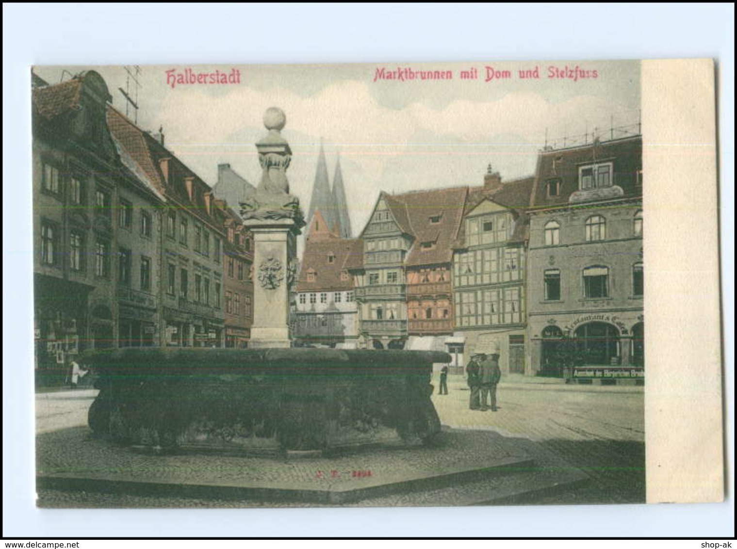 U7101-388./ Halberstadt Marktbrunnen AK Ca.1910  - Sonstige & Ohne Zuordnung