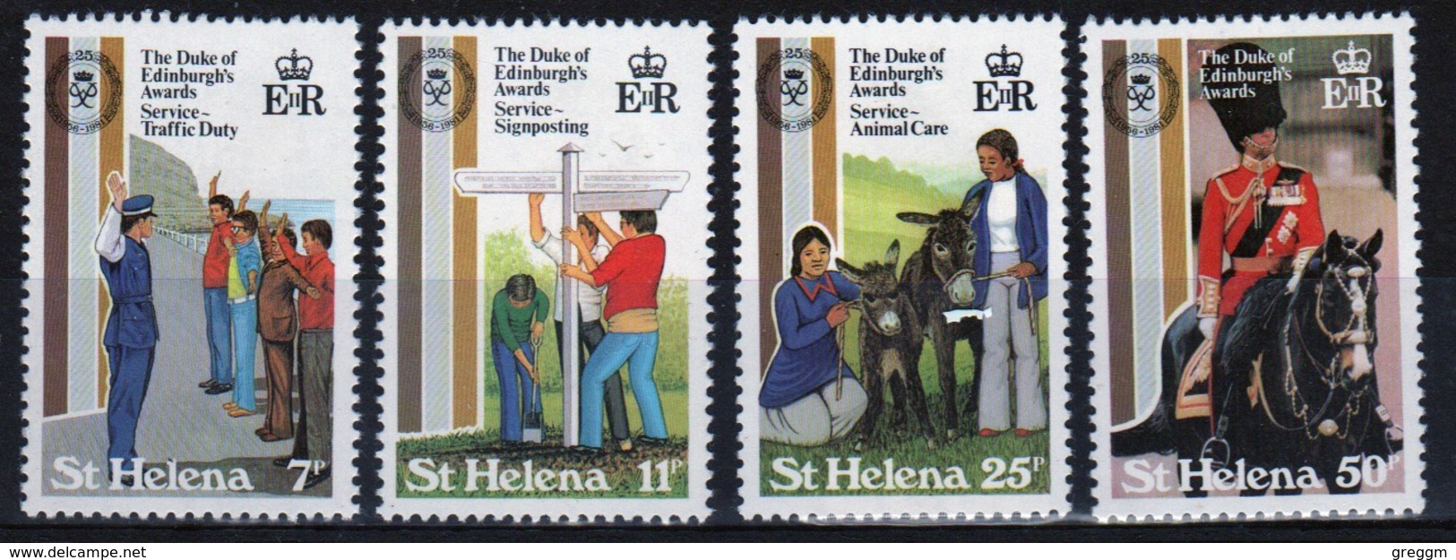 St Helena 1981 Set Of Stamps To Celebrate 25th Anniversary Of The Duke Of Edinburgh Awards. - Saint Helena Island