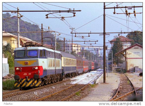 30 Treno E.656.417 Casaralta-Retam Andora (SV) Rairoad Trein Railweys Treni Steam Chemin De Fer - Treni