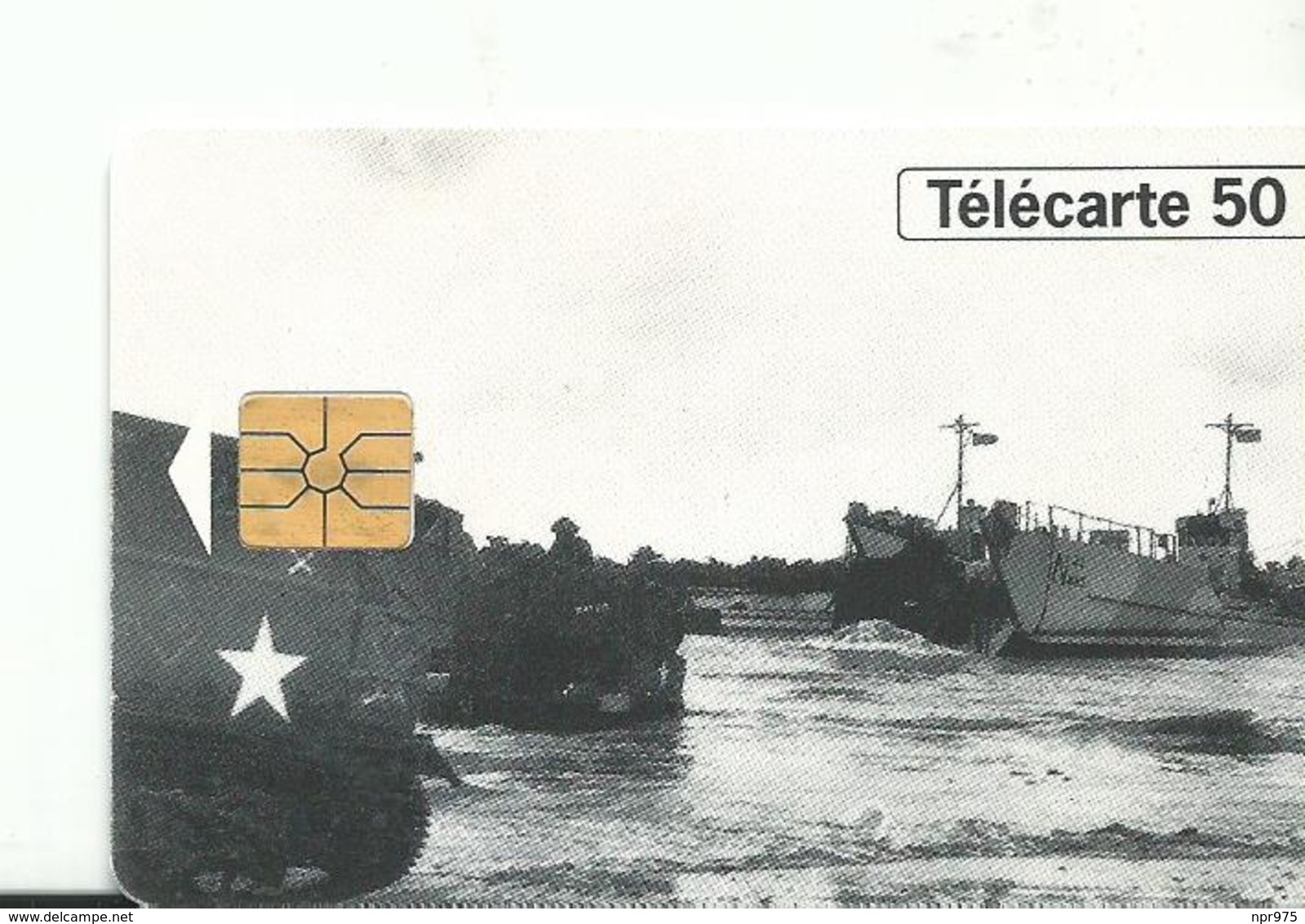 Telecarte  1944 1994 Debarquement - Armée