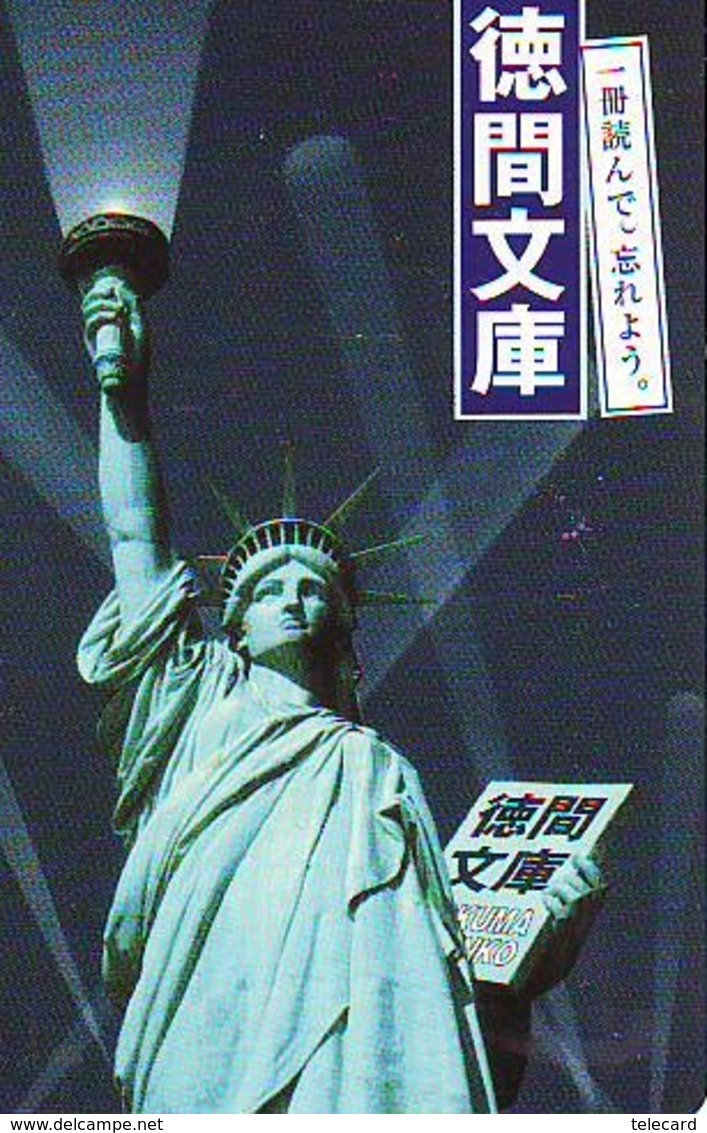 Télécarte JAPON (928) Statue De La Liberte * New York USA * PHONECARD JAPAN * STATUE OF LIBERTY * - Landschappen