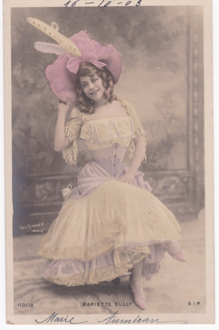 Photo Reutlinger Paris - MARIETTE SULLY -  Dos Simple - Artistes