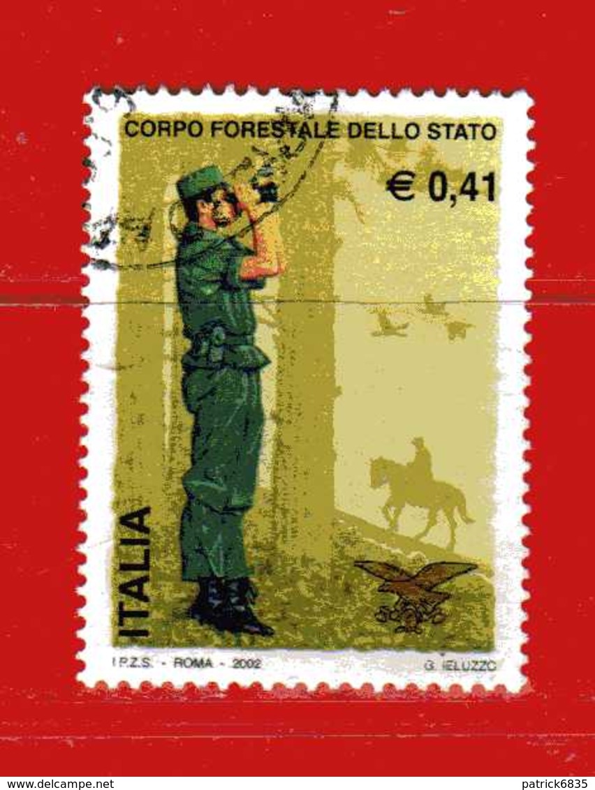 Italia °- Anno 2002 - CORPO FORESTALE . USATO. Unif 2694.  Vedi Descrizione - 2001-10: Usati