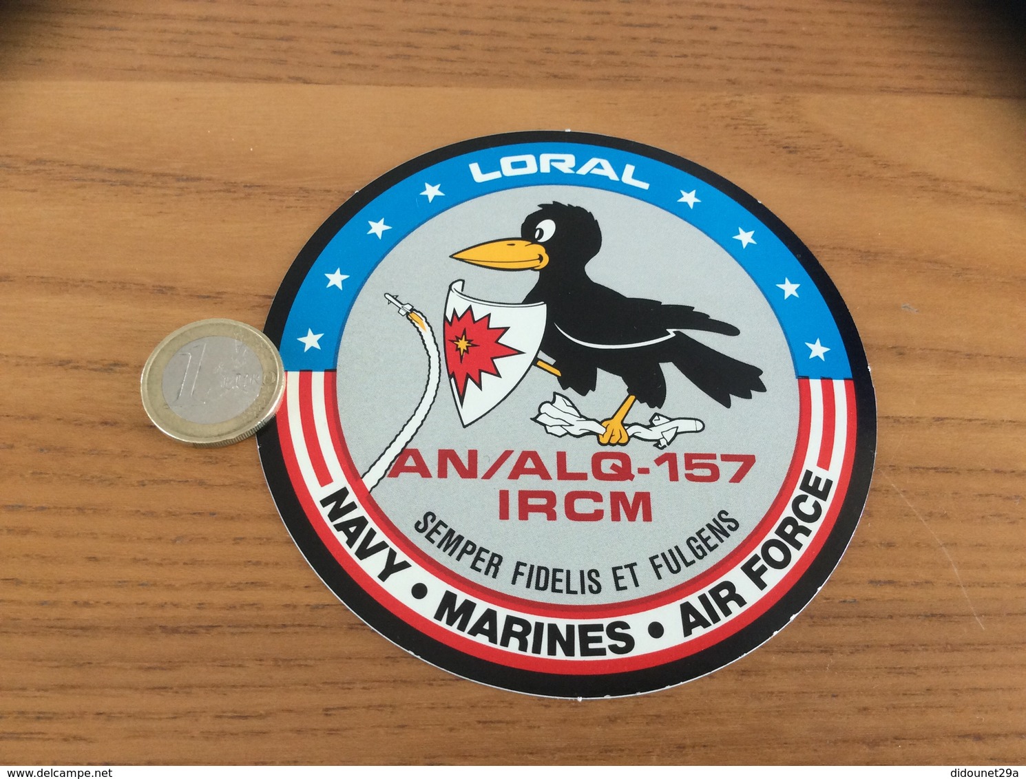 AUTOCOLLANT, Sticker «LORAL - AN/ALQ-157 IRCM - NAVY MARINES AIR FORCE» (missile, Armée De L’air) - Autocollants