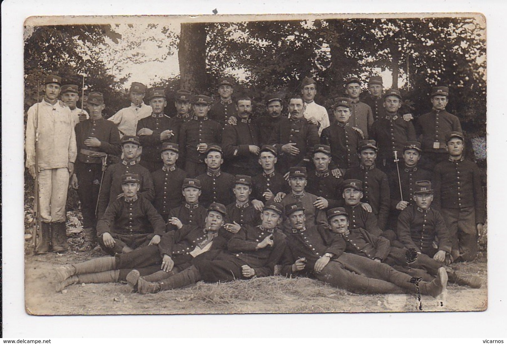 CP PHOTO MILITARIA  Groupe De Militaires - Personajes