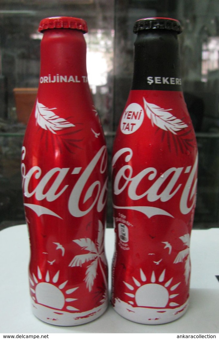 AC - COCA COLA 2019 SPRING - SUMMER ALUMINUM EMPTY BOTTLES & CROWN CAPS COCA COLA - ORIGINAL TASTE COCA COLA - SUGARLESS - Bottles