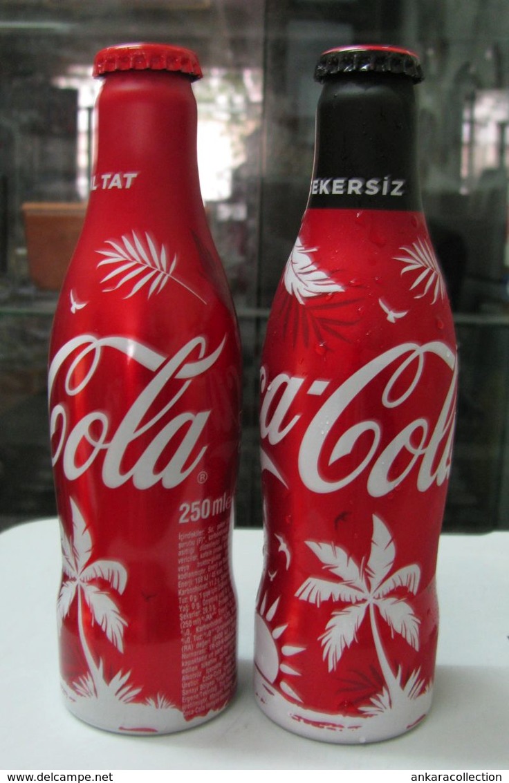 AC - COCA COLA 2019 SPRING - SUMMER ALUMINUM EMPTY BOTTLES & CROWN CAPS COCA COLA - ORIGINAL TASTE COCA COLA - SUGARLESS - Bottles