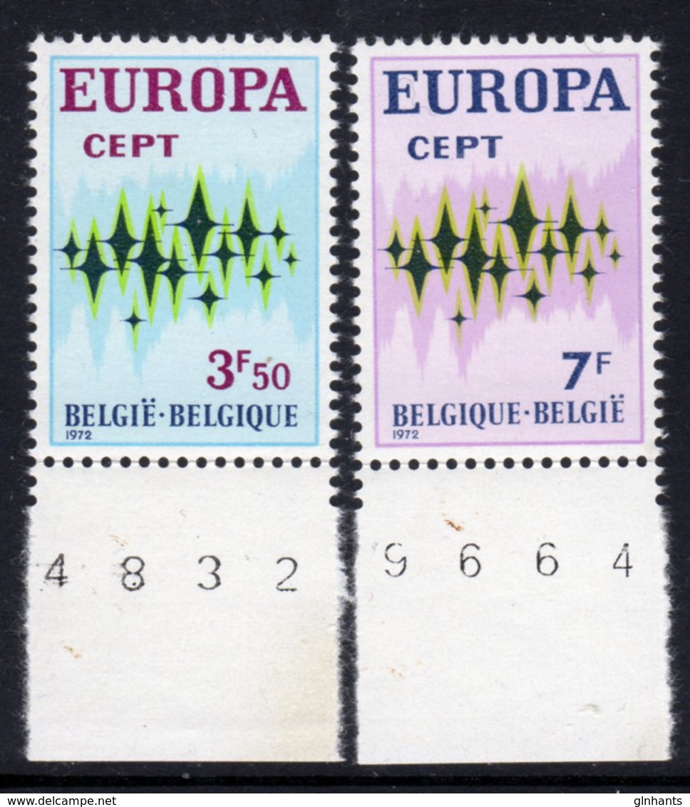 BELGIUM - 1972 EUROPA CEPT SET (2V) FINE MNH ** SG 2271-2272 - Unused Stamps