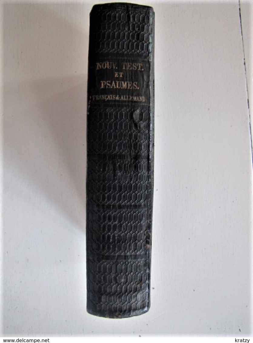 NOUVEAU TESTAMENT ET PSAUMES - Hôtel De York à Spa - Chambre N°9 - 1846 - 22 X 15 Cm. - C 11 - Religion