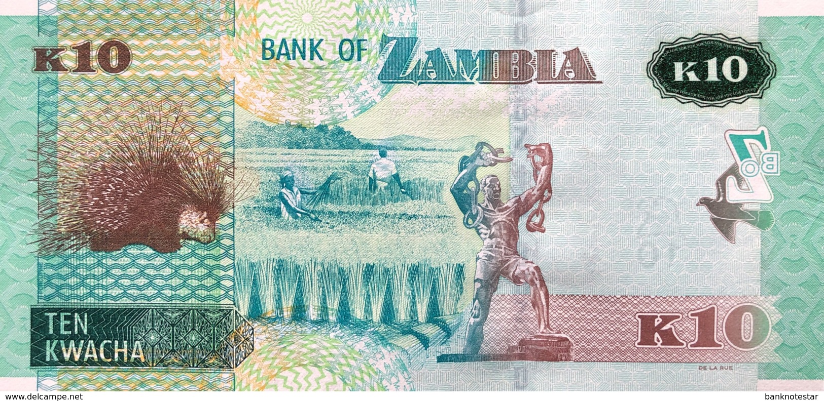 Zambia 10 Kwacha, P-New/58b (2018) - UNC - Zambia