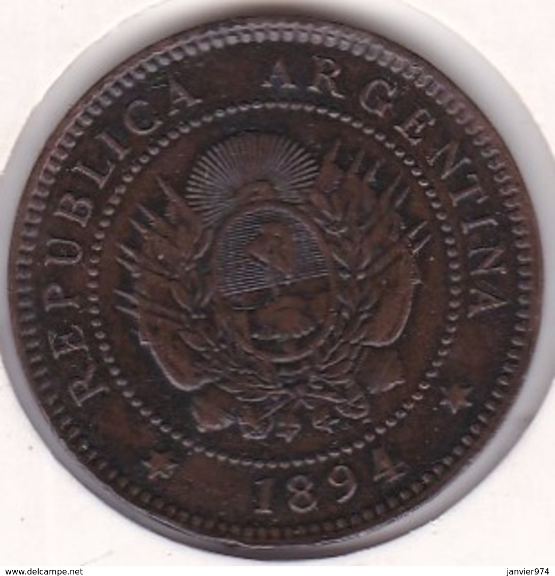 ARGENTINA TUCUMAN. UN CENTAVO 1894. Bronze. RARE - Argentine