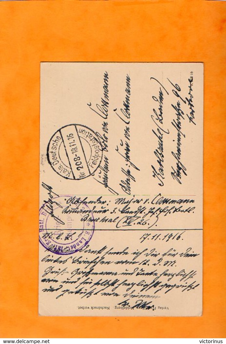 OLITA  -  ALITUS  -  ALYTUS -  ( Polnisch )  Landst. Inf. Ers. Batl. BRUCHSAL ( XIV - 26 )  Novembre 1916 - Litauen