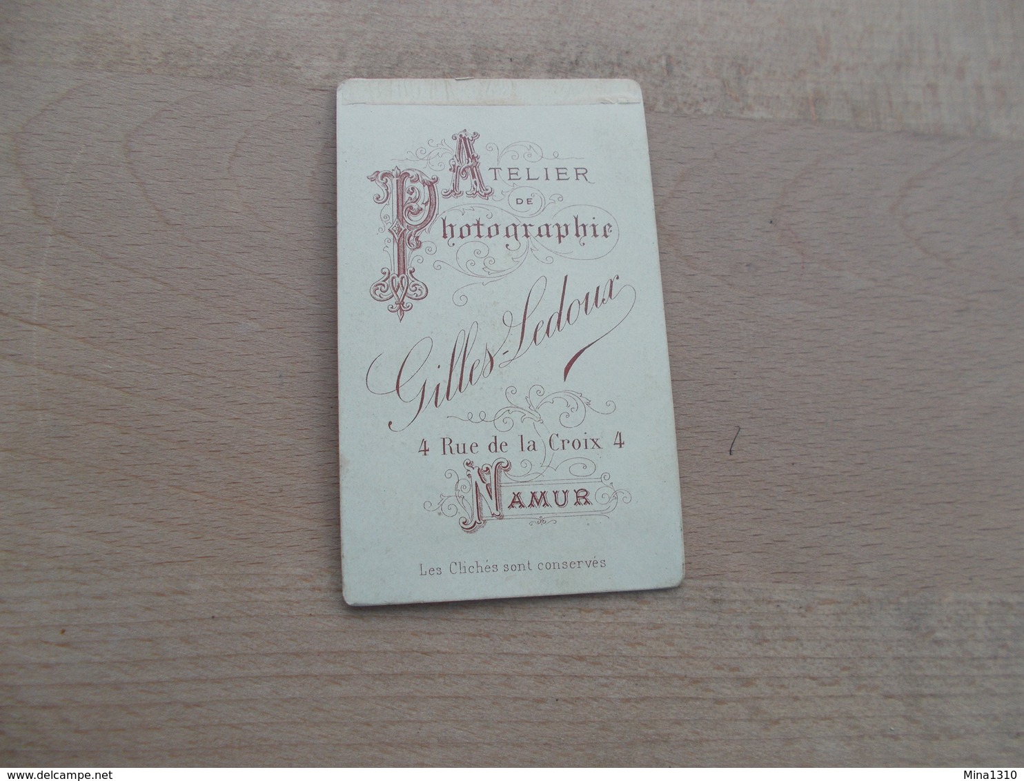 CDV-Photo Studio Gilles-Ledoux, Namur, Um 1880 - Alte (vor 1900)