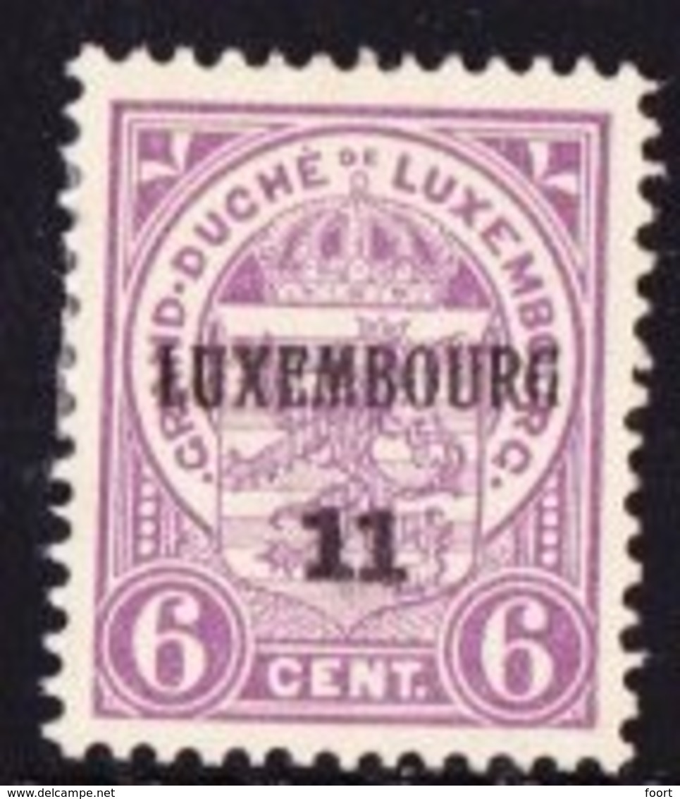 Luxembourg 1911  Prifix Nr. 77 - Préoblitérés