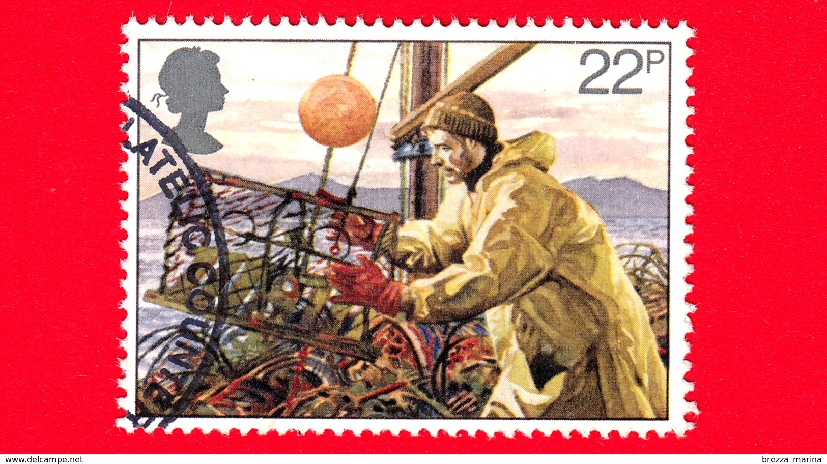 INGHILTERRA - GB - GRAN BRETAGNA - Usato - 1981 - Industria Della Pesca - Lobster Potting - 22 - Usati