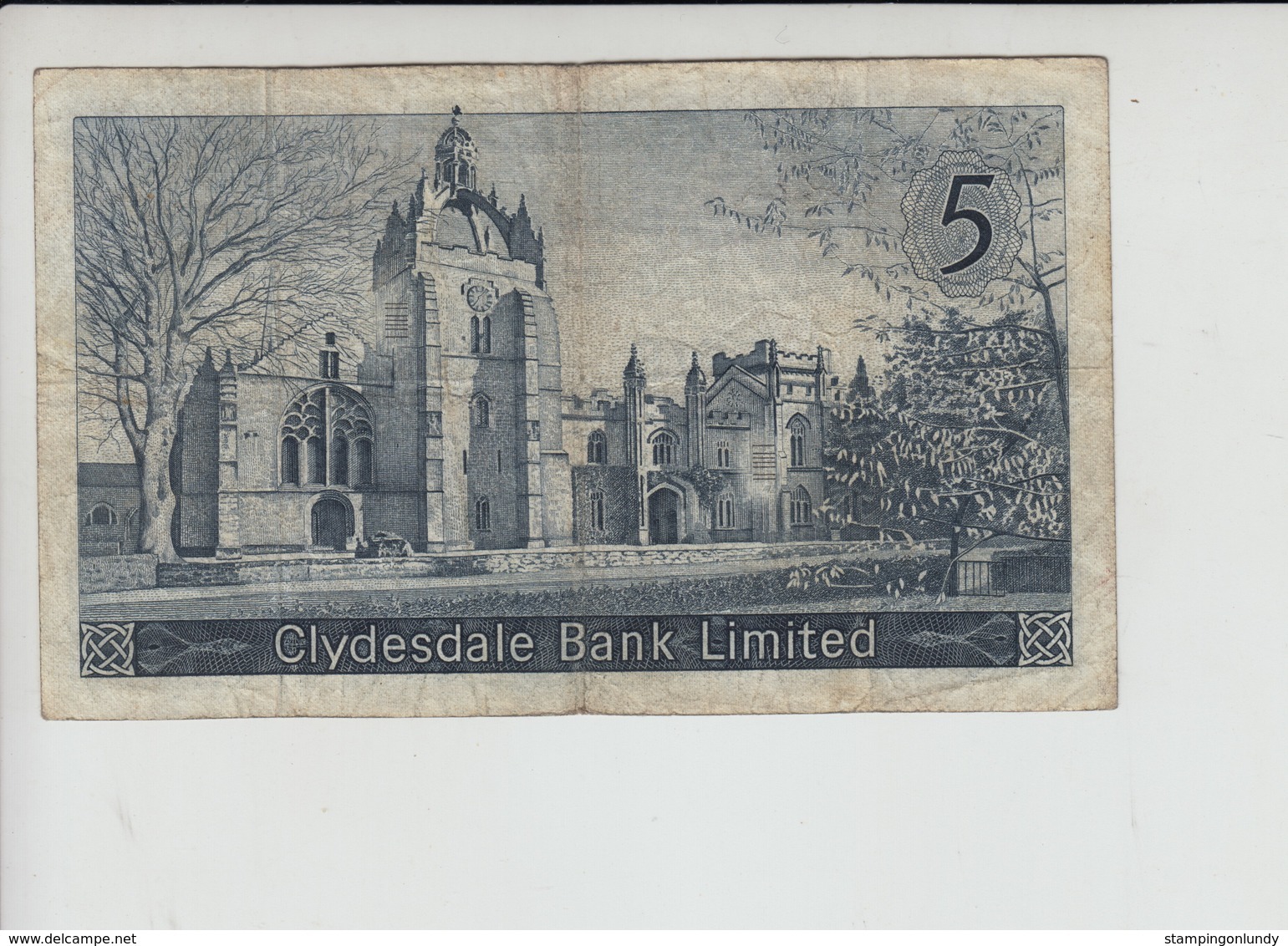 AB585. Clydesdale Bank Limited £5 Banknote 1st November 1968 #C/W 180473 FREE UK P+P - 5 Pounds