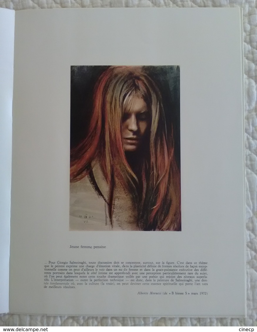 Catalogue D'exposition De Peinture Ancien Illustré SALMOIRAGHI 1972 Sanguine Enfant Femme Nu - Advertising