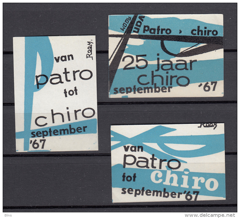 Van Patro Tot Chiro September 1967 - Boites D'allumettes - Etiquettes