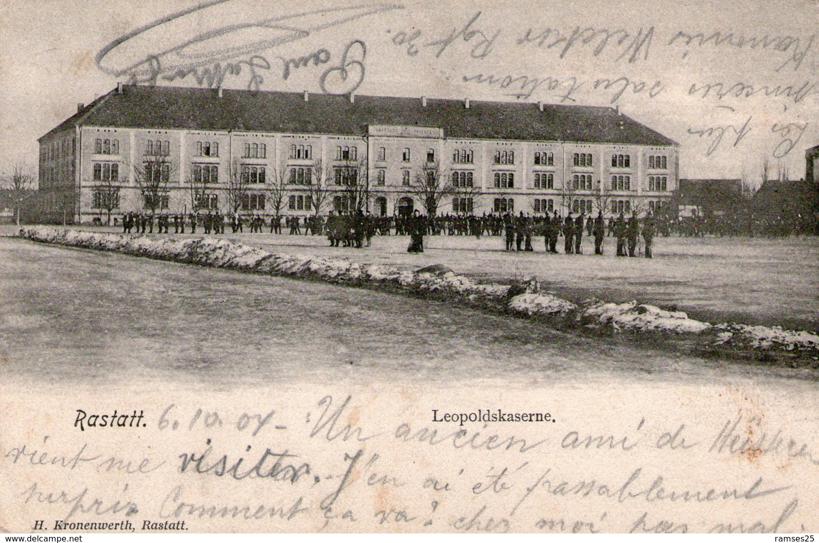 (110)  CPA   Rastatt Leopoldskaserne  1904 - Rastatt