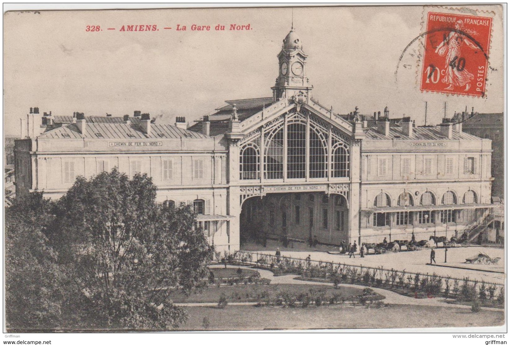 AMIENS LA GARE DU NORD 1911 TBE - Amiens