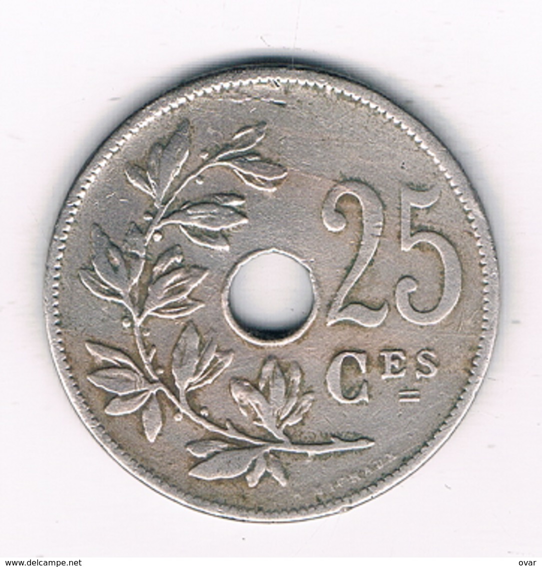 25 CENTIMES 1908 FR BELGIE /4727/ - 25 Centimes