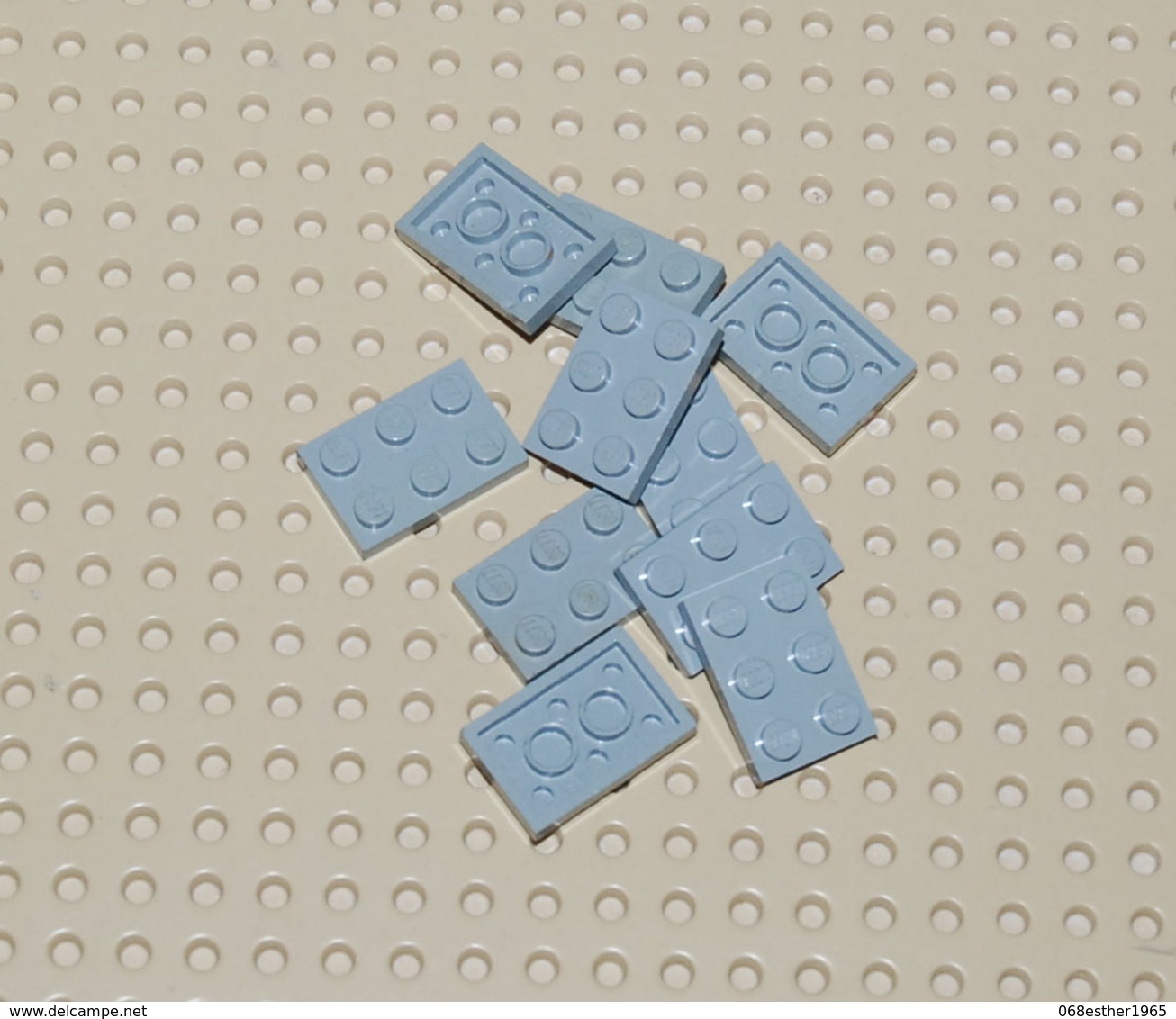 Lego 10x Plate Gris Ancien 2x3 Ref 3021 - Lego Technic