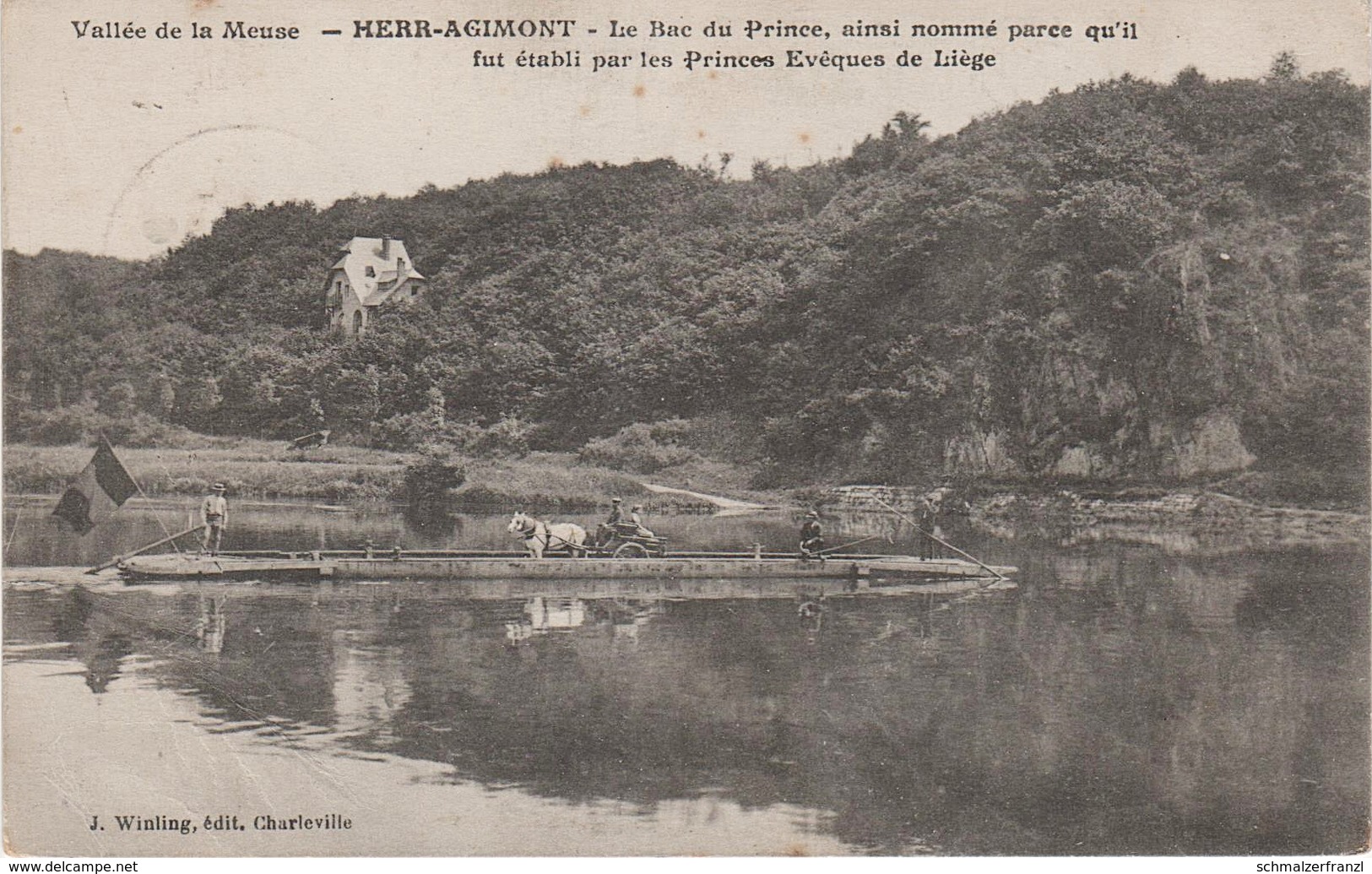 CPA - AK Heer Agimont Le Bac Du Prince Fähre Ferry Vallée De La Meuse Maas A Hastière Hermeton Anseremme Givet Namur - Hastière