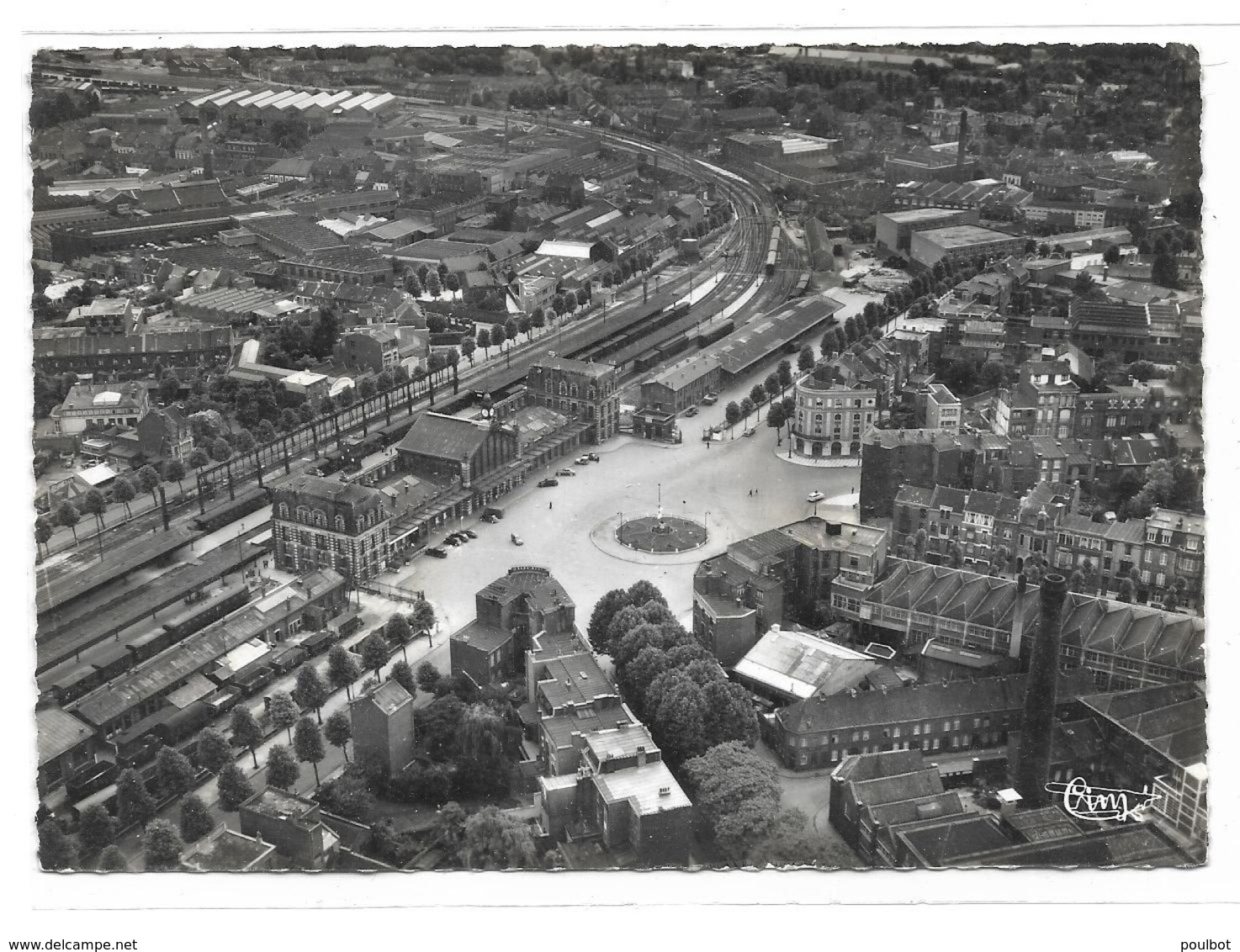 59 Tourcoing Vue Aérienne La Place De La Gare - Tourcoing