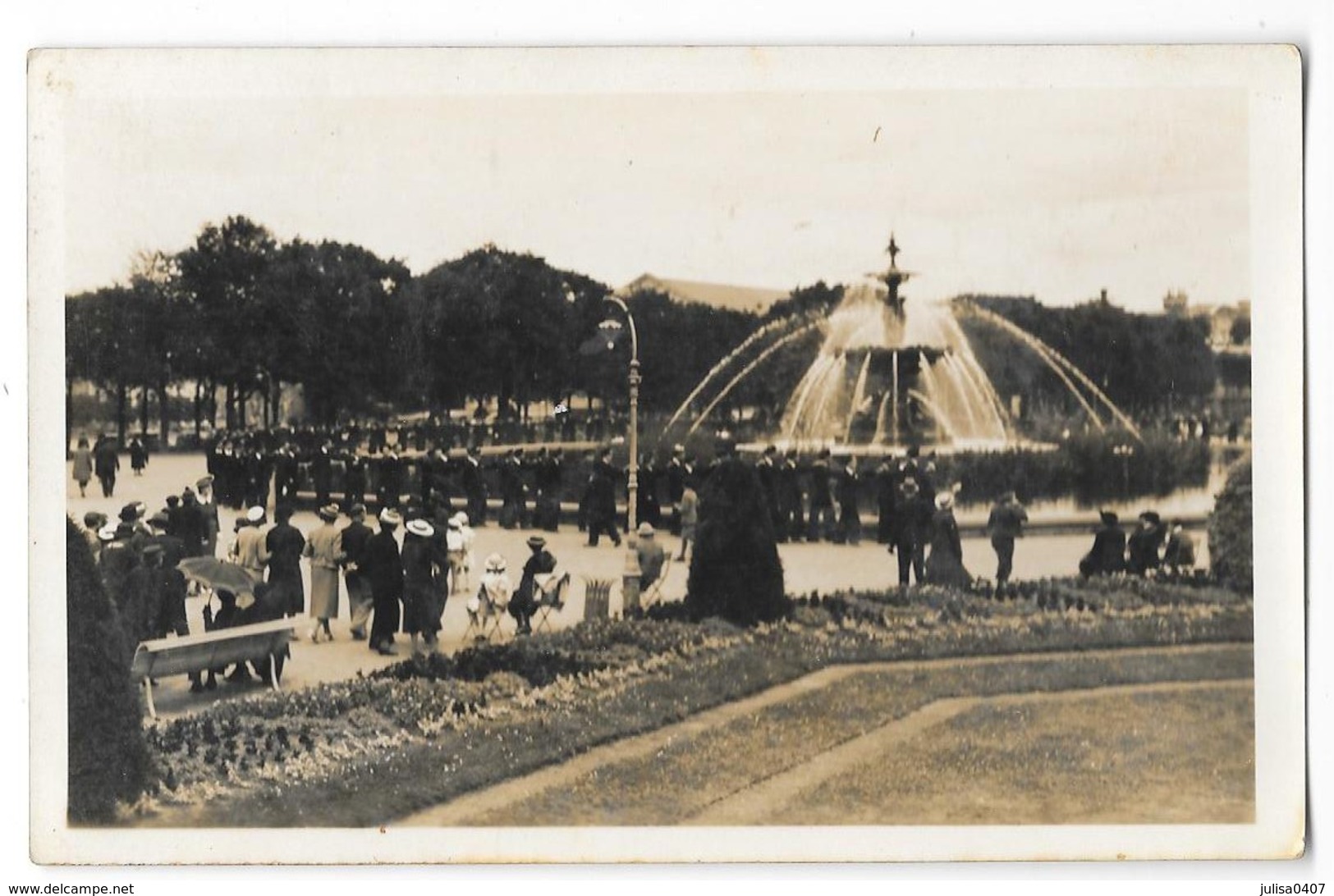 ANGERS (49) Carte Photo école Des Arts Et Métiers Défilé Autour De La Fontaine Délivrance 1938 - Angers