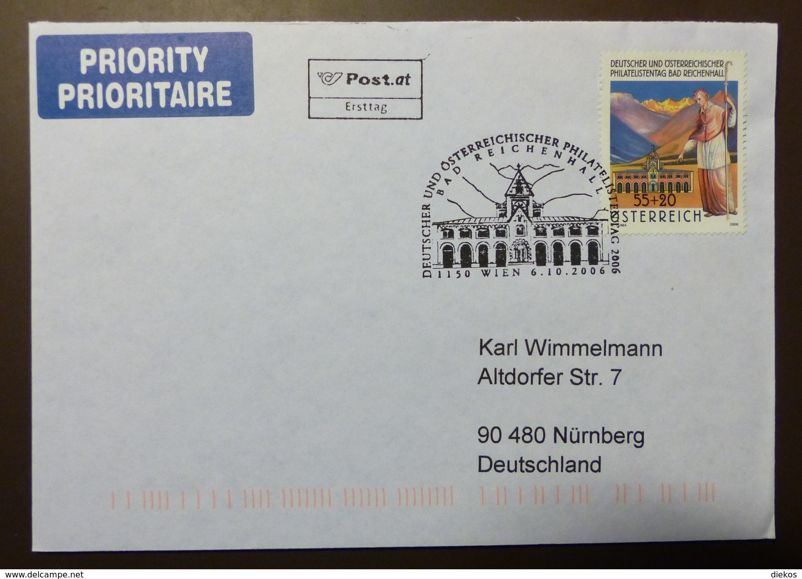 Österreich   2006  Philatelistentag Bad Reichenhall   #cover 4752 - Briefe U. Dokumente