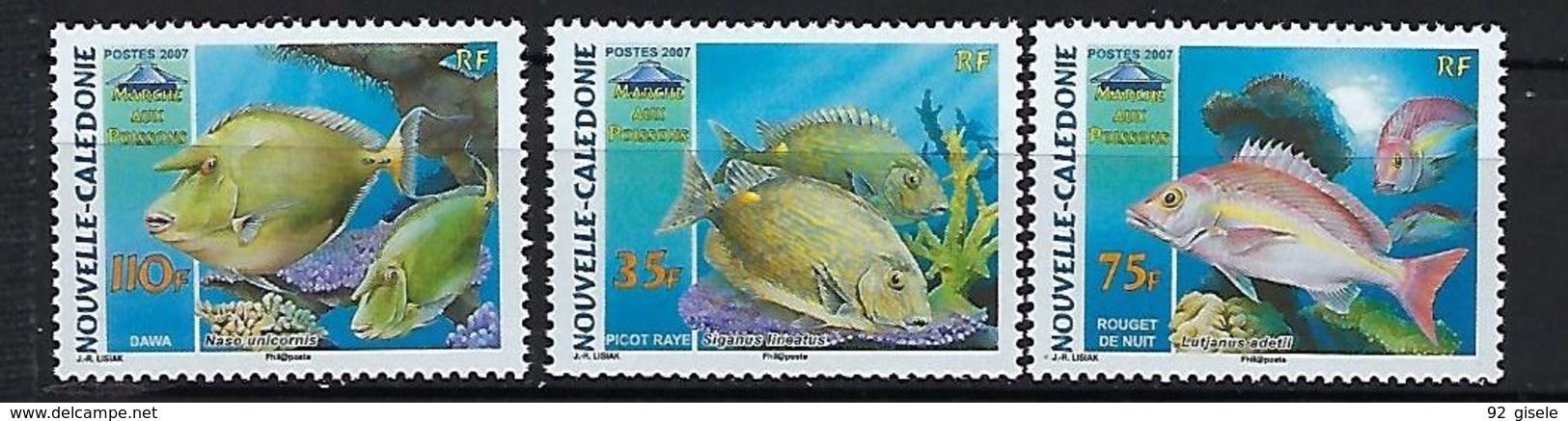 Nle-Caledonie YT 998 à 1000 " Le Marché Aux Poissons " 2007 Neuf** - Nuovi