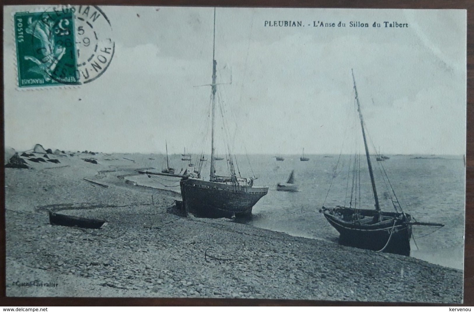 PLEUBIAN  L'anse Du Sillon Du Talberg  1911 Cliché Chevalier - Pleubian