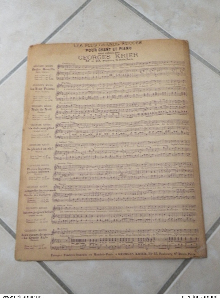 Le Rêve Passe -(Musique Ch. Helmer & G. Krier (Paroles Armand Foucher)- Partition (Piano)1918 - Instruments à Clavier