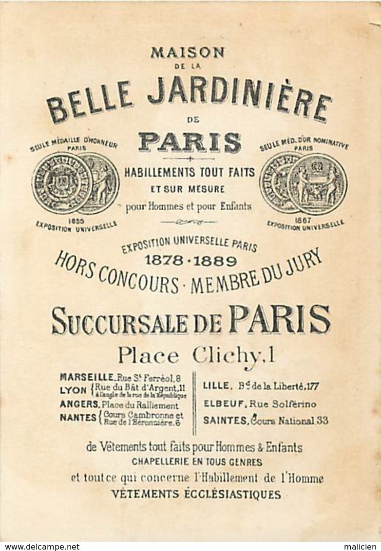 - Chromos- Ref-chA290 - Maison De La Belle Jardinière / Grenadiers De La Compagnie Du Palais - Uniformes - Militaria - - Autres & Non Classés