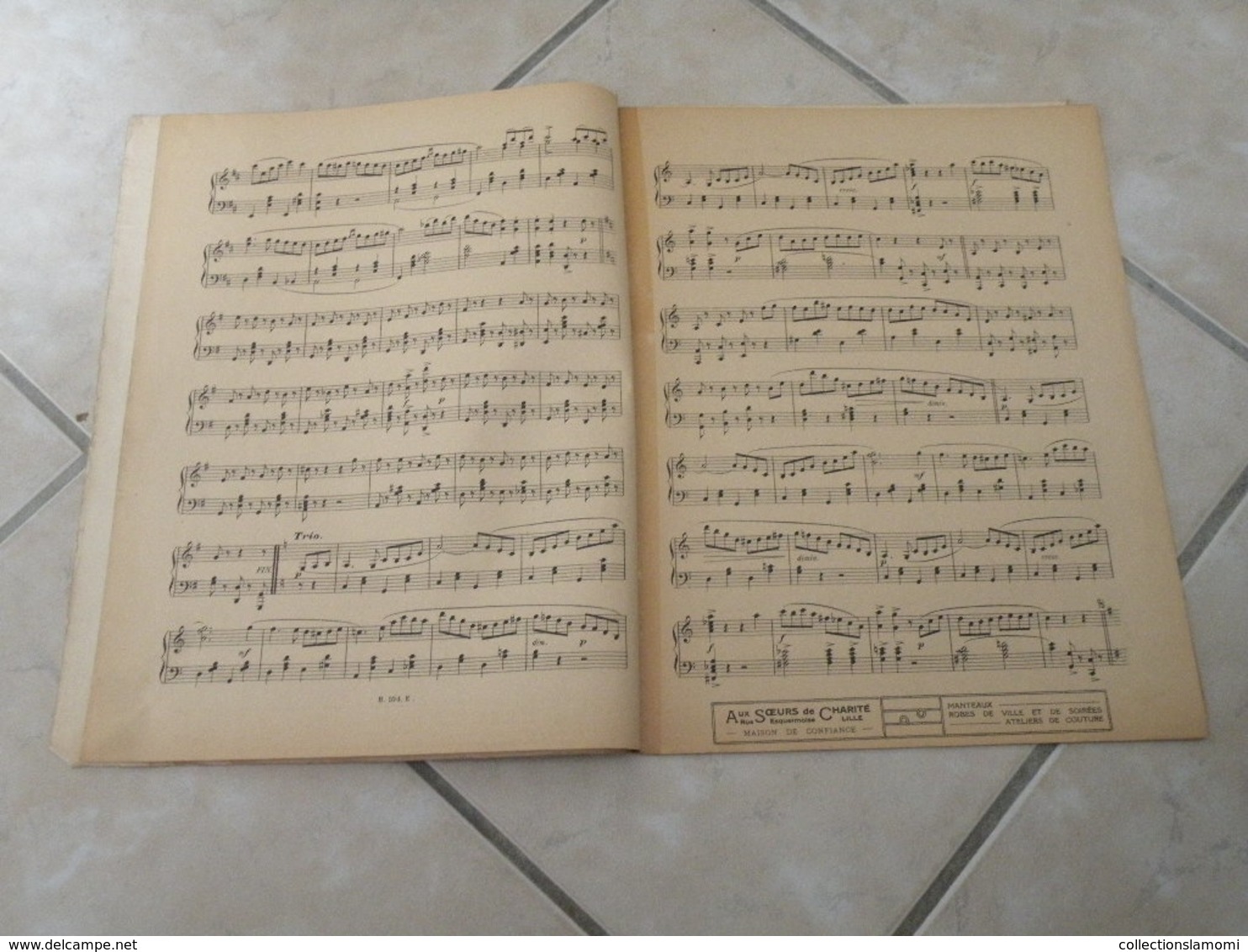 La Gazette Musical Du Nord -(Pizzicati, Pour Un Baiser & Sur Le Rhône) - Partition (Piano) Juillet 1923 - Keyboard Instruments