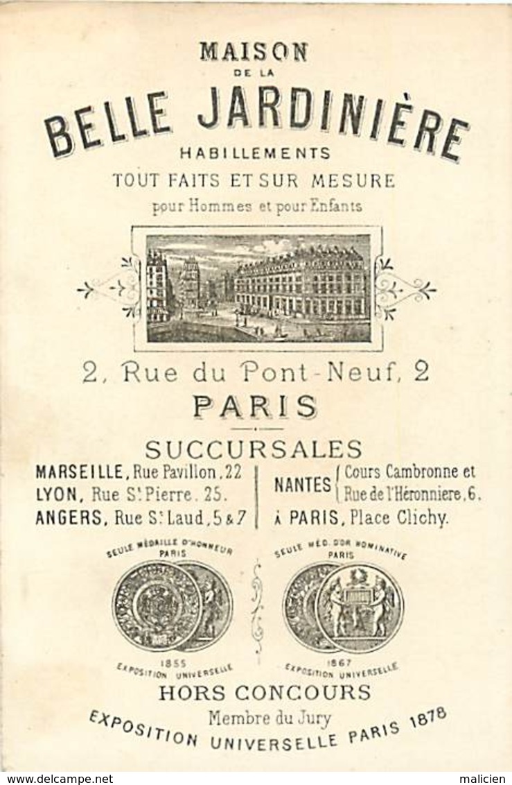 - Chromos-ref-chA281- Maison De La Belle Jardinière /plus Fort Que Leotard - Anneaux - Sports - Fond Doré - Lith. Appel - Autres & Non Classés