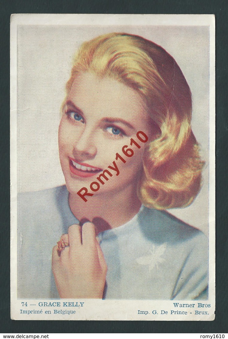 Affichette De Cinéma Offerte Par Le Cinéma Roxy. Grace Kelly. Warner Bros. Pub. Liégeoises Au Dos. 2 Scans. - Posters